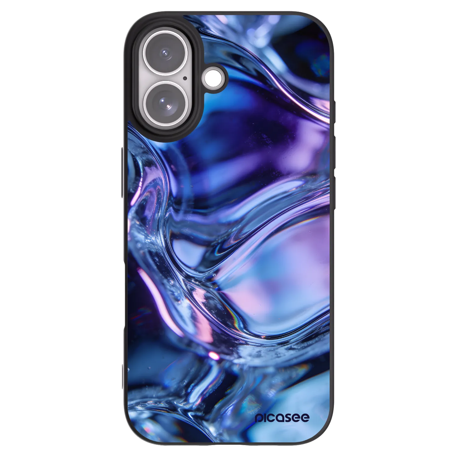 Picasee husă neagră din silicon pentru Apple iPhone 17 - Iris liquid