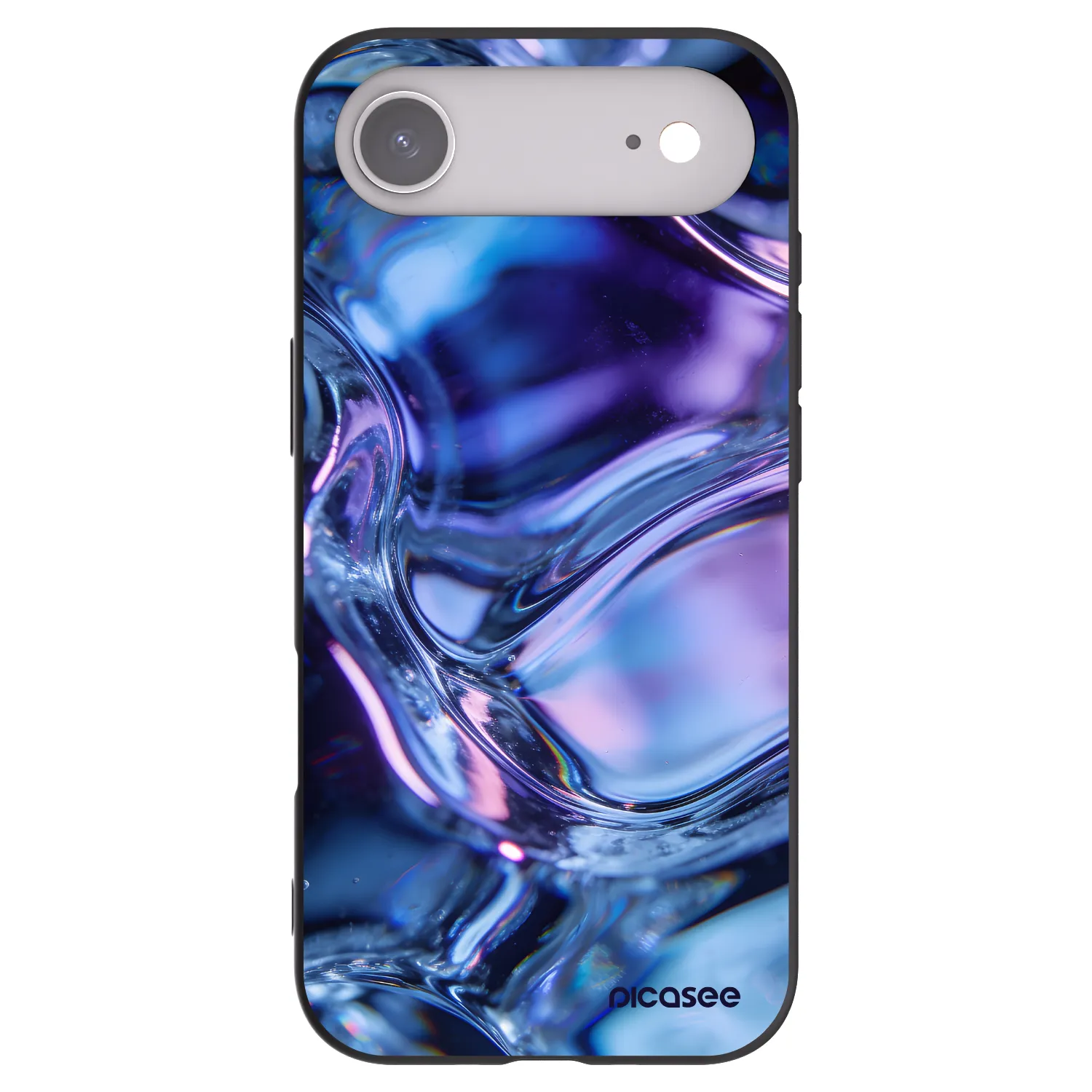 Picasee husă neagră din silicon pentru Apple iPhone Air - Iris liquid
