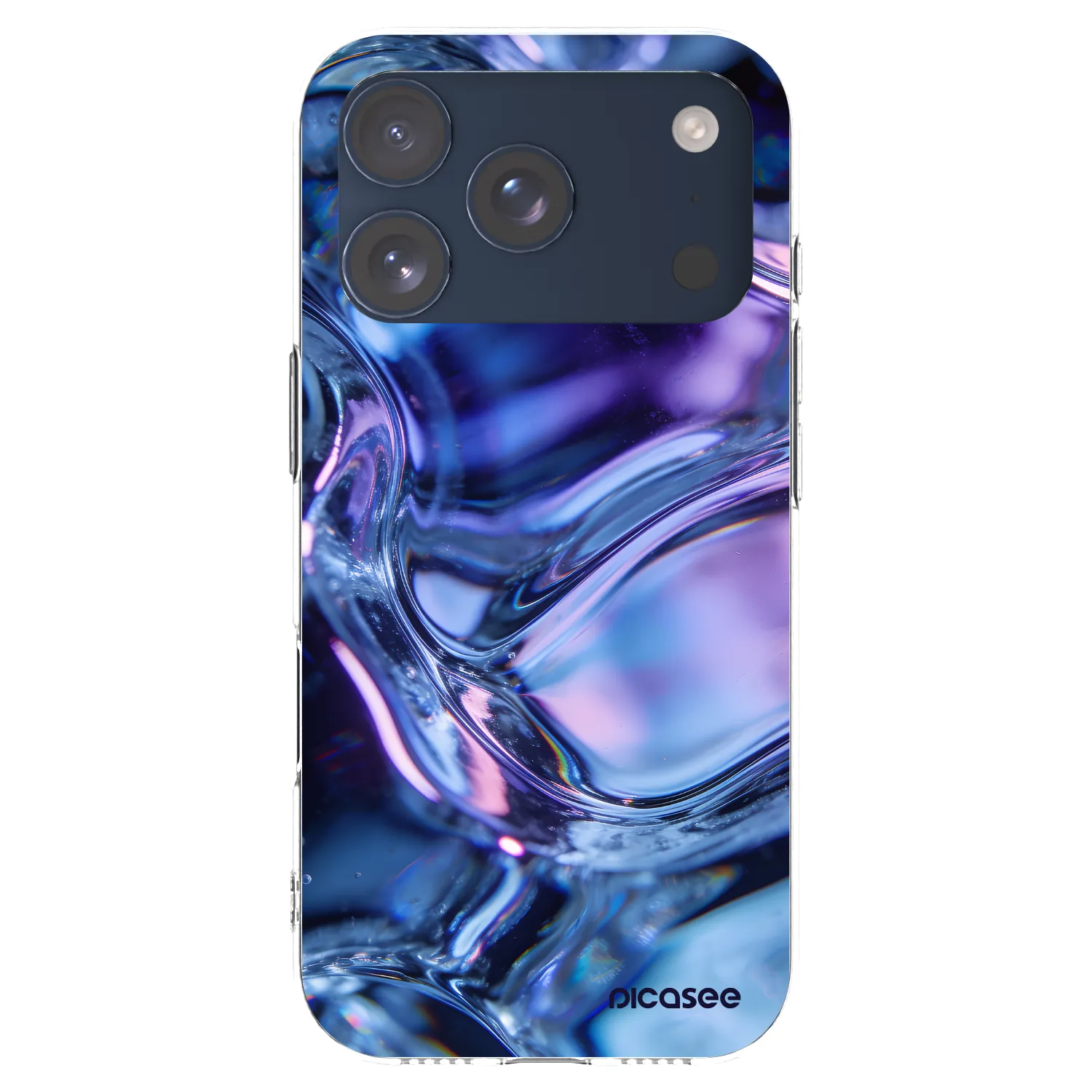 Picasee husă transparentă din silicon pentru Apple iPhone 17 Pro - Iris liquid
