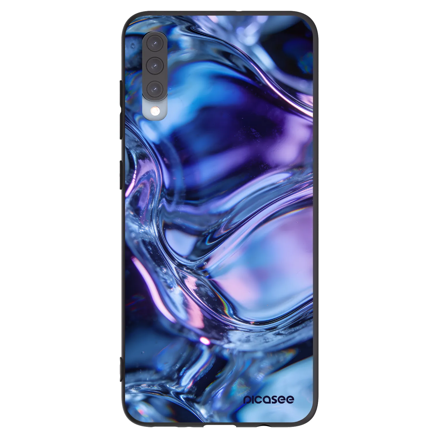 Picasee husă neagră din silicon pentru Samsung Galaxy A70 A705F - Iris liquid