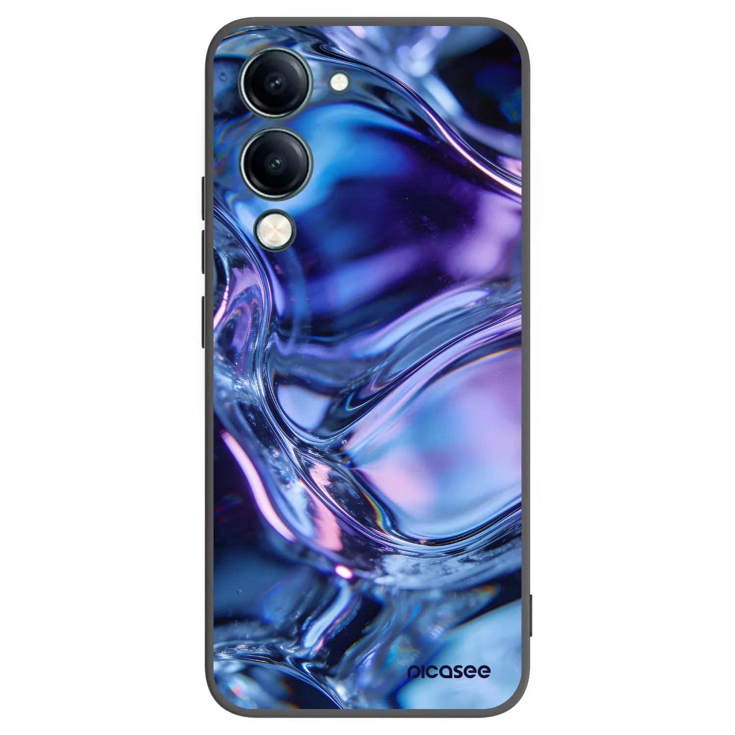 Picasee husă neagră din silicon pentru Vivo Y29s 5G - Iris liquid