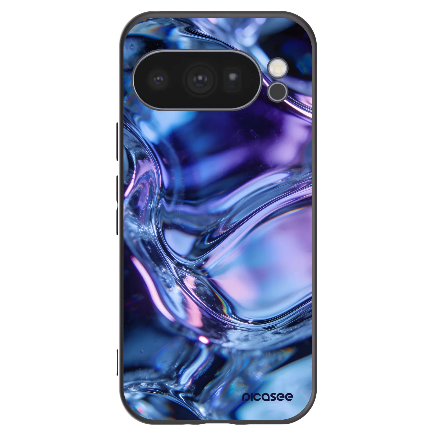 Picasee husă neagră din silicon pentru Google Pixel 10 Pro - Iris liquid