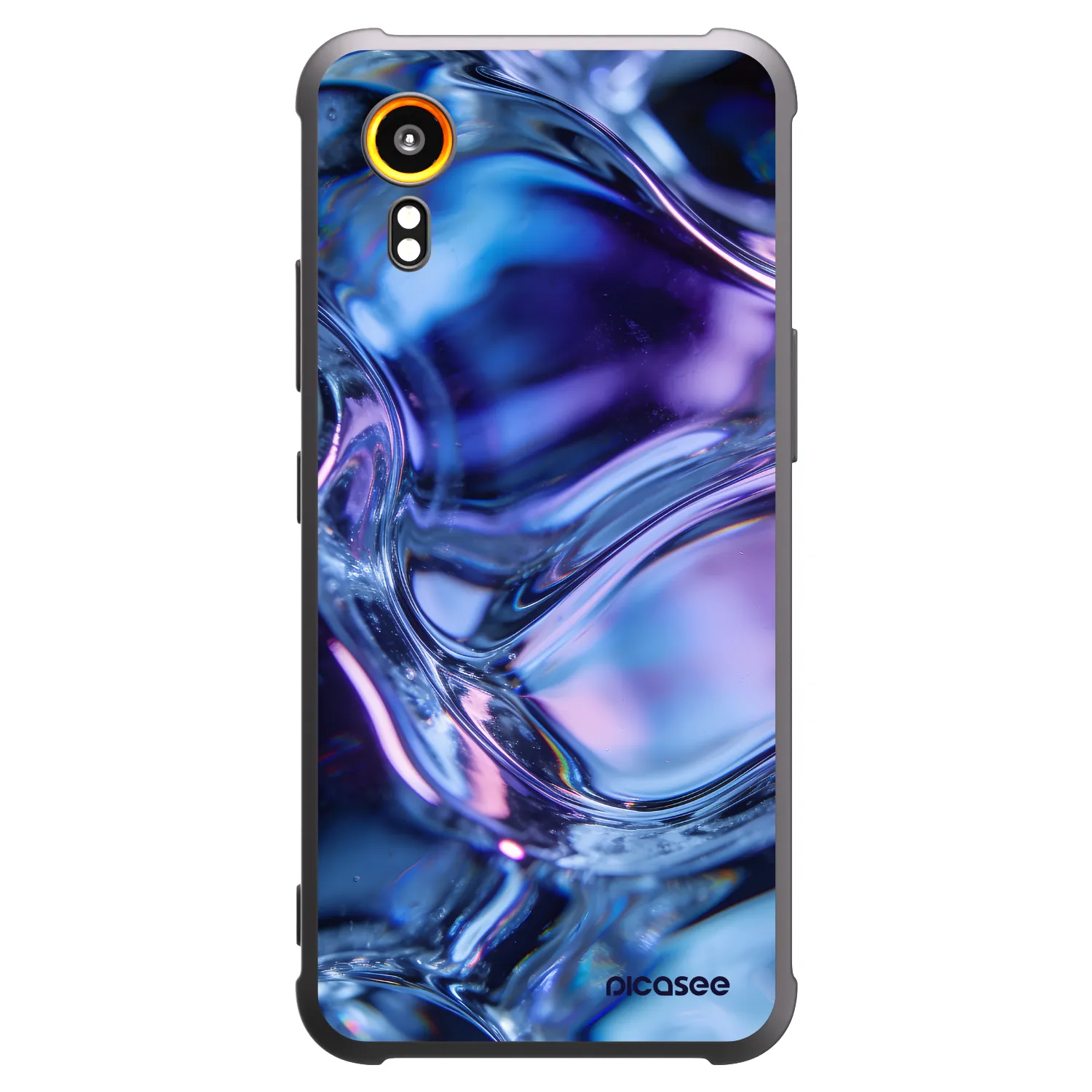 Picasee husă neagră din silicon pentru Samsung Galaxy XCover 7 - Iris liquid
