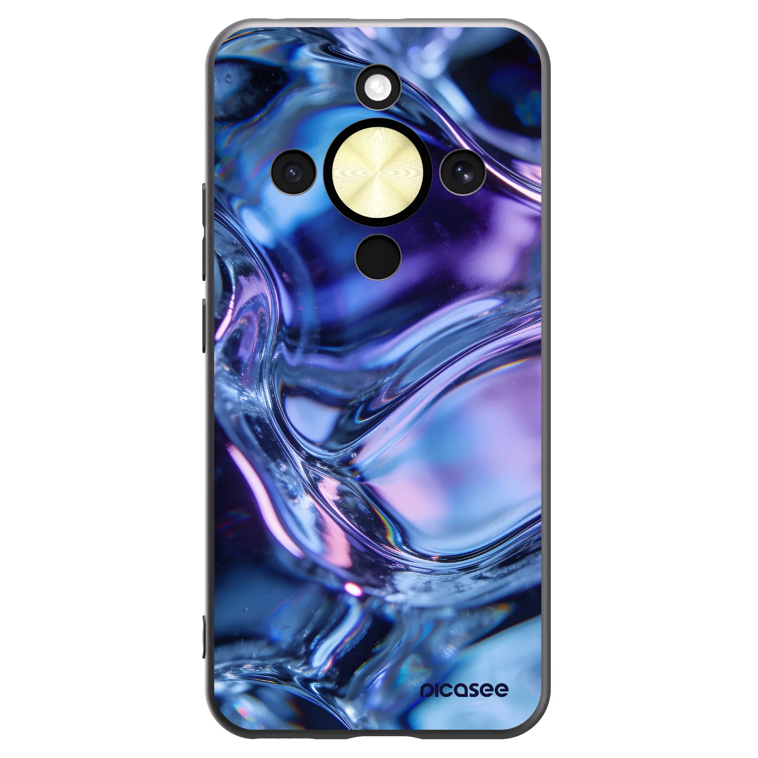 Picasee husă neagră din silicon pentru Honor Magic8 Lite 5G - Iris liquid