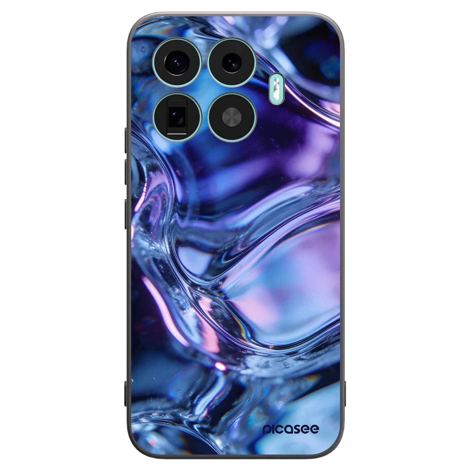 Picasee husă neagră din silicon pentru Xiaomi 17T Pro - Iris liquid