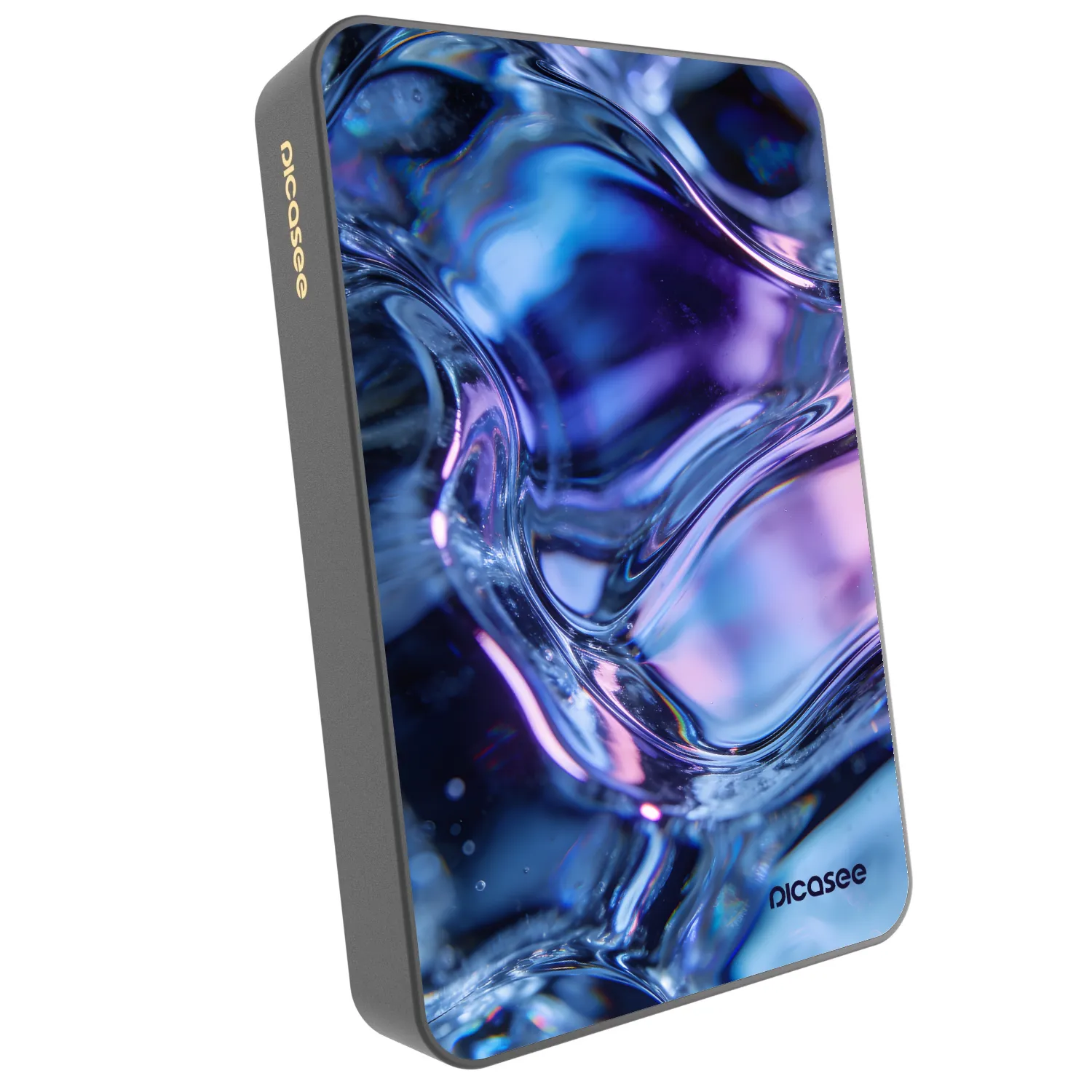 Picasee Powerbank cu MagSafe 10 000 mAh Gri - Iris liquid