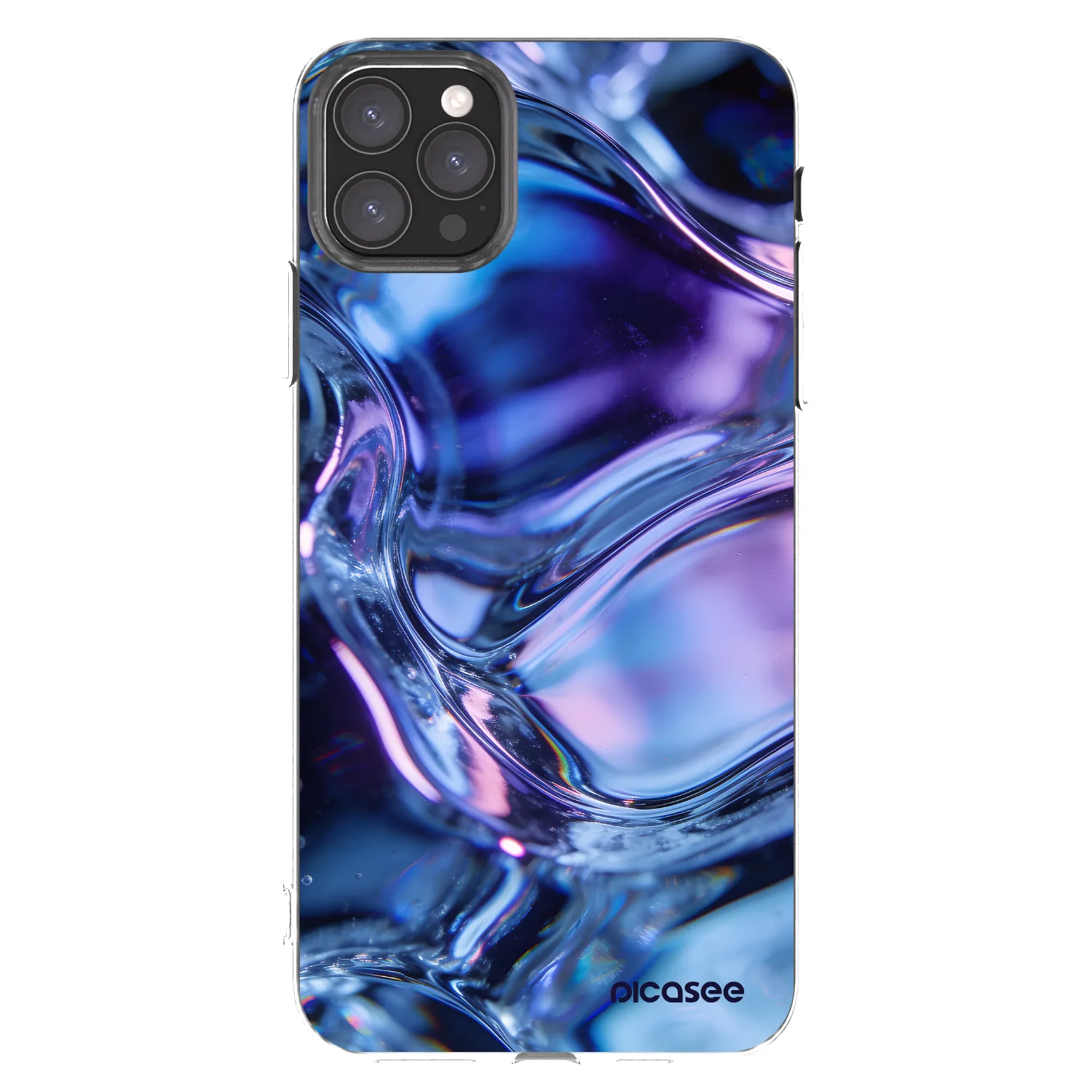 Picasee husă transparentă din silicon pentru Apple iPhone 11 Pro Max - Iris liquid
