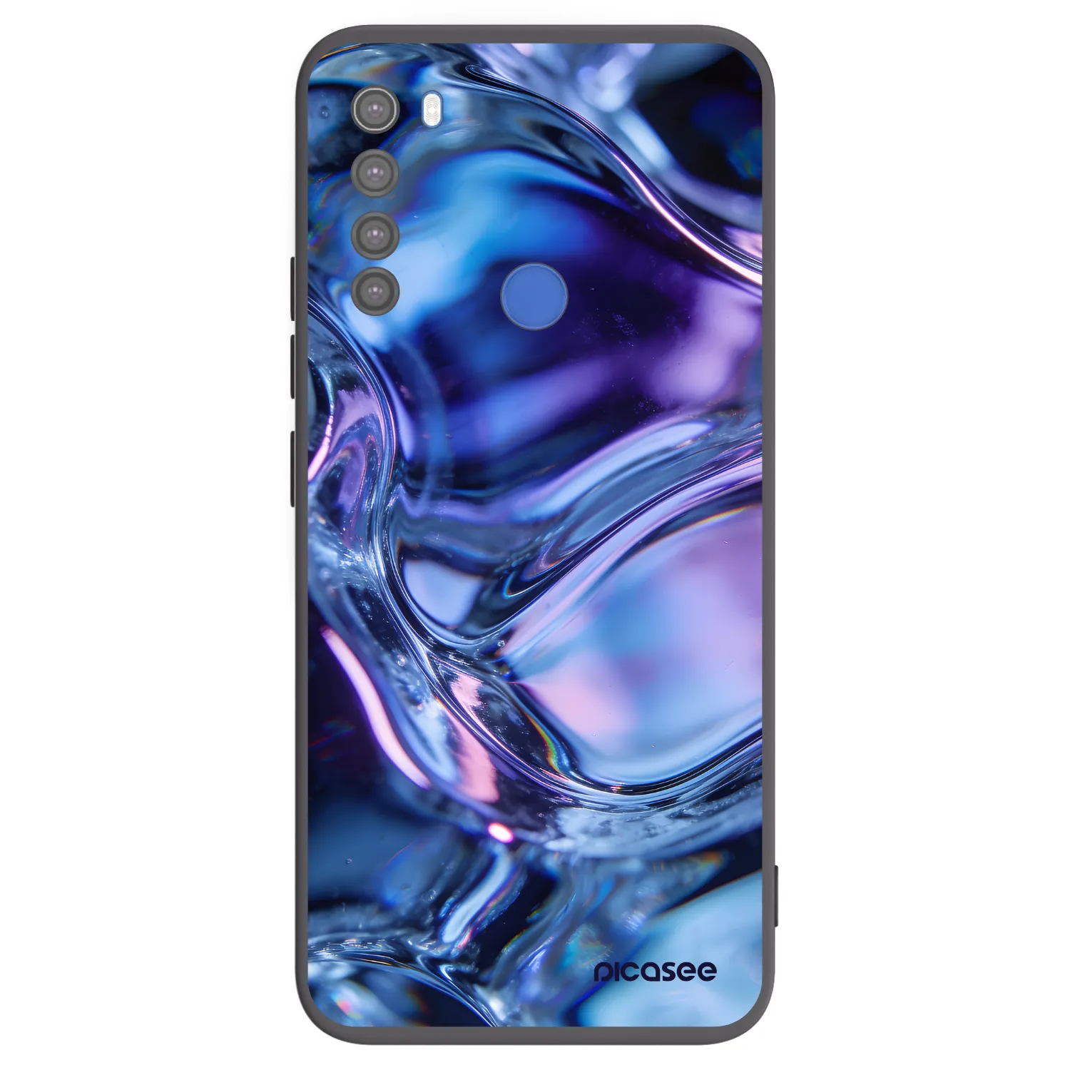 Picasee husă neagră din silicon pentru Xiaomi Redmi Note 8T - Iris liquid