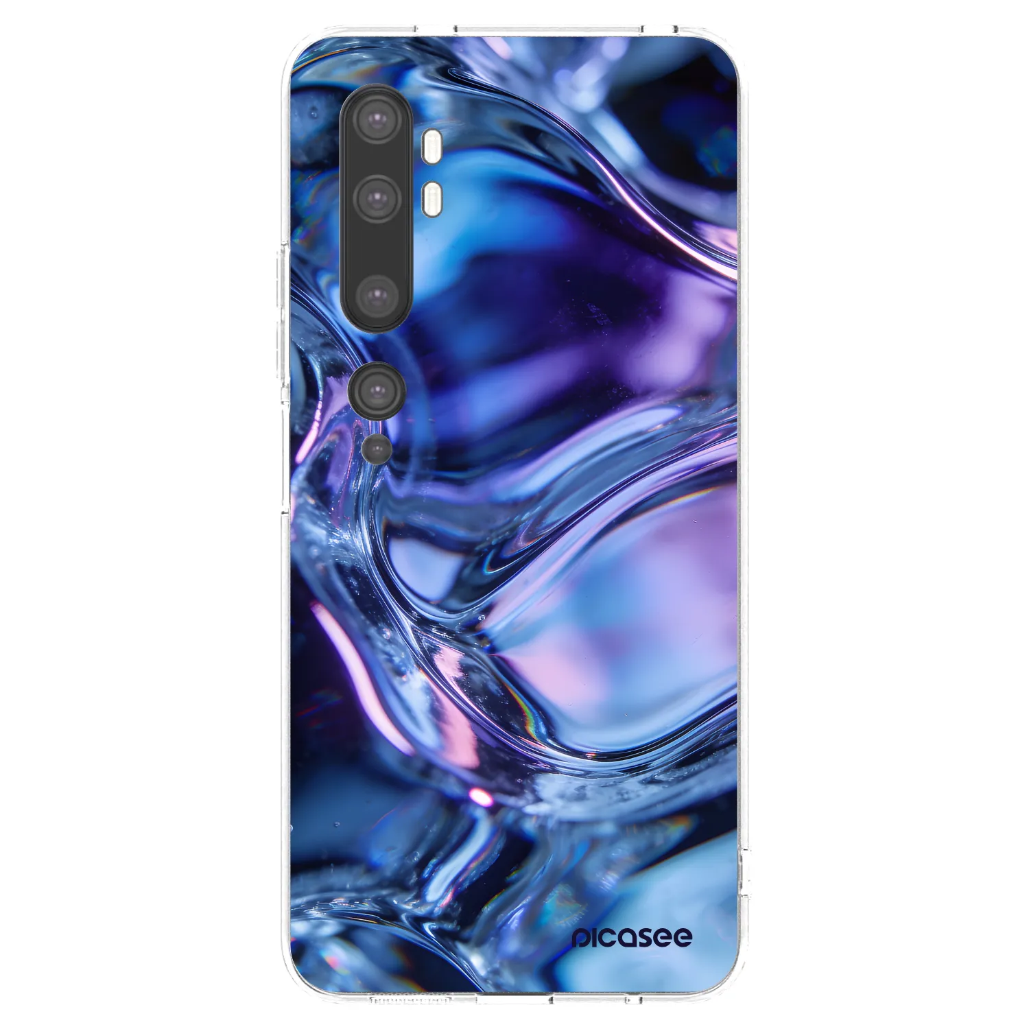 Picasee husă transparentă din silicon pentru Xiaomi Mi Note 10 (Pro) - Iris liquid