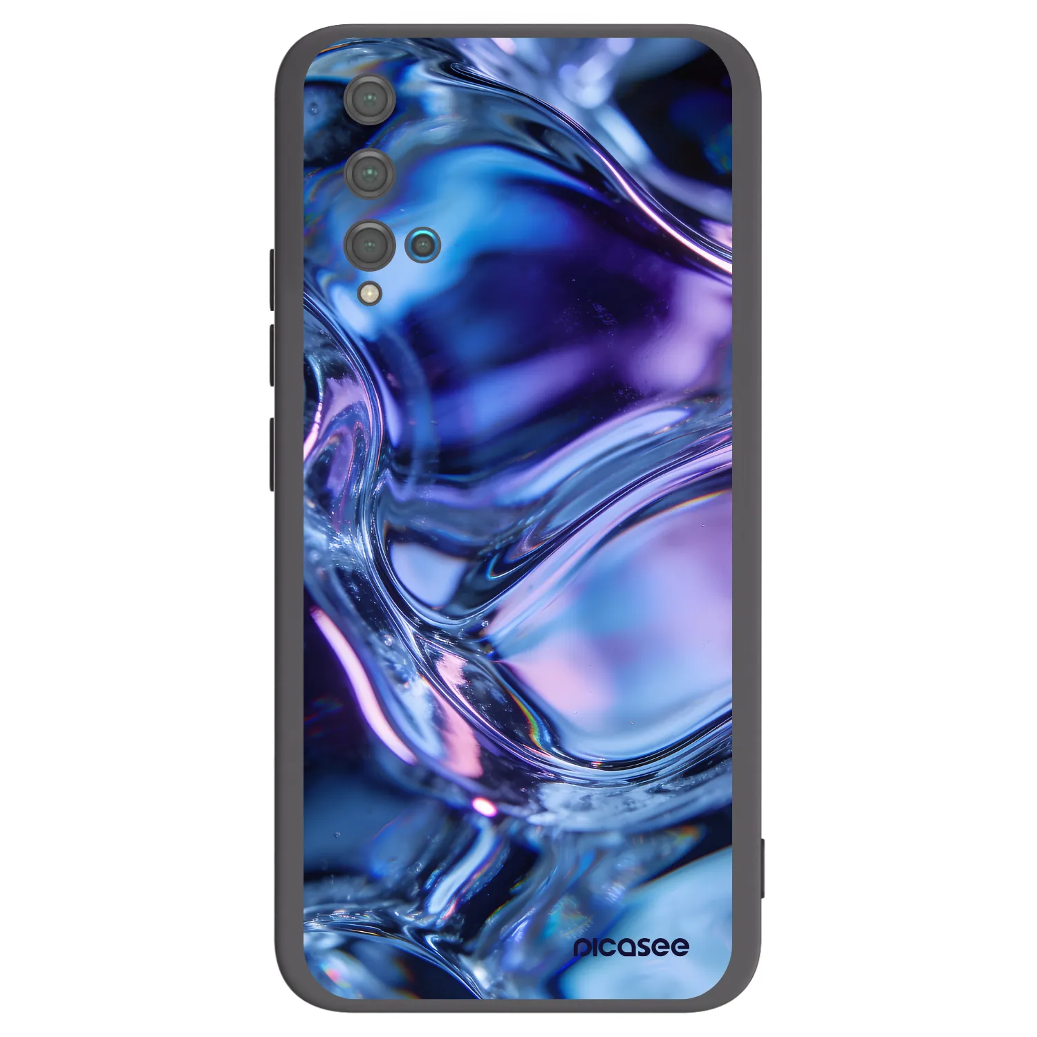 Picasee husă neagră din silicon pentru Huawei Nova 5T - Iris liquid