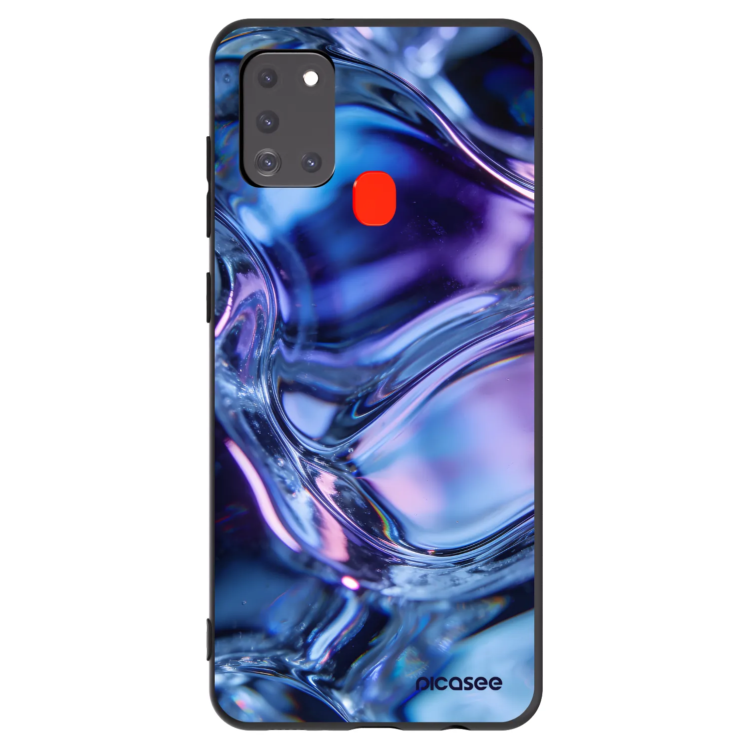 Picasee husă neagră din silicon pentru Samsung Galaxy A21s - Iris liquid