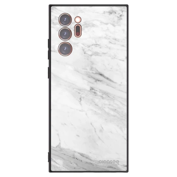 Picasee husă neagră din silicon pentru Samsung Galaxy Note 20 Ultra - White marble