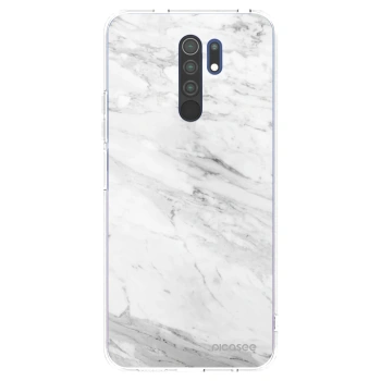 Picasee husă transparentă din silicon pentru Xiaomi Redmi 9 - White marble