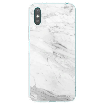 Picasee husă transparentă din silicon pentru Xiaomi Redmi 9A - White marble