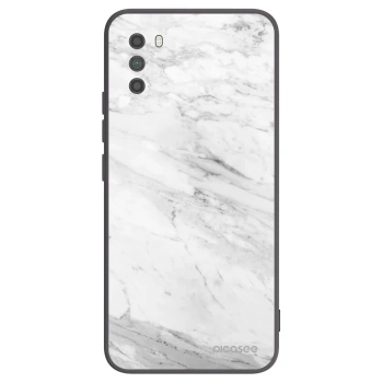 Picasee husă neagră din silicon pentru Xiaomi Poco M3 - White marble