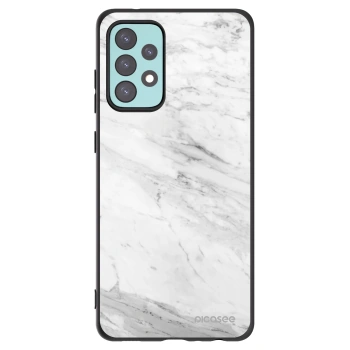 Picasee husă neagră din silicon pentru Samsung Galaxy A72 A725F - White marble