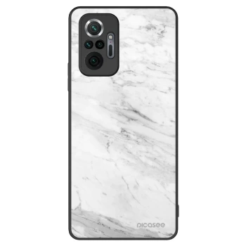 Picasee ULTIMATE CASE pentru Xiaomi Redmi Note 10 Pro - White marble