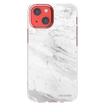 Picasee husă transparentă din silicon pentru Apple iPhone 13 mini - White marble