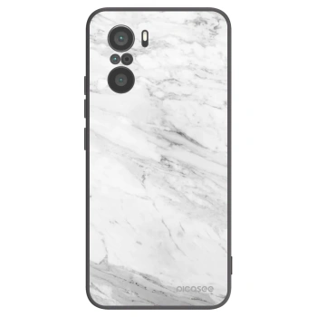 Picasee husă neagră din silicon pentru Xiaomi Poco F3 - White marble