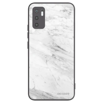 Picasee husă neagră din silicon pentru Xiaomi Redmi Note 10 5G - White marble