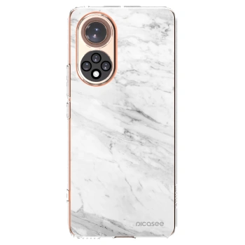 Picasee husă transparentă din silicon pentru Huawei Nova 9 - White marble