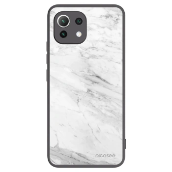 Picasee husă neagră din silicon pentru Xiaomi 11 Lite 5G NE - White marble