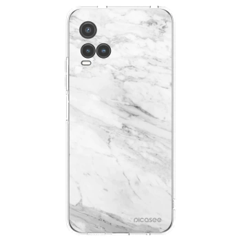 Picasee husă transparentă din silicon pentru Vivo Y33s - White marble
