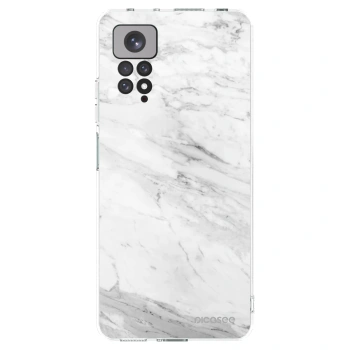 Picasee husă transparentă din silicon pentru Xiaomi Redmi Note 11S 4G - White marble