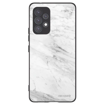 Picasee husă neagră din silicon pentru Samsung Galaxy A53 5G A536 - White marble