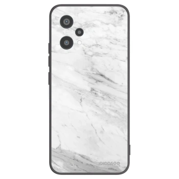 Picasee husă neagră din silicon pentru Realme 9 Pro 5G - White marble
