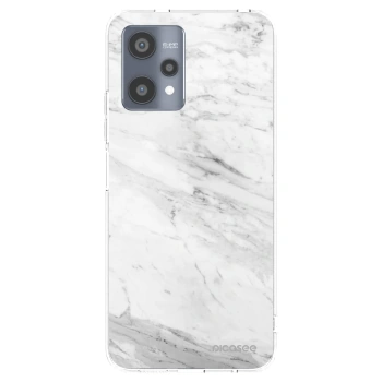 Picasee husă transparentă din silicon pentru Realme 9 Pro 5G - White marble