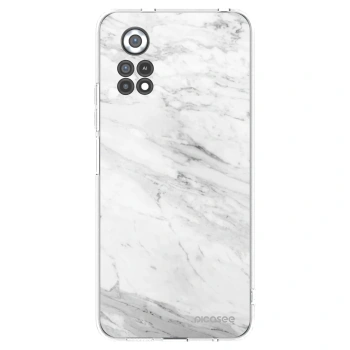 Picasee husă transparentă din silicon pentru Xiaomi Poco X4 Pro 5G - White marble
