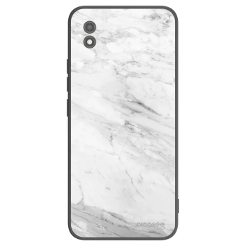 Picasee husă neagră din silicon pentru Realme C11 (2021) - White marble