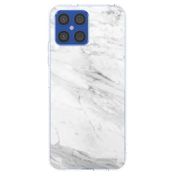Picasee husă transparentă din silicon pentru Honor X8 4G - White marble