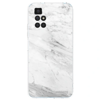 Picasee husă transparentă din silicon pentru Xiaomi Redmi 10 (2022) - White marble