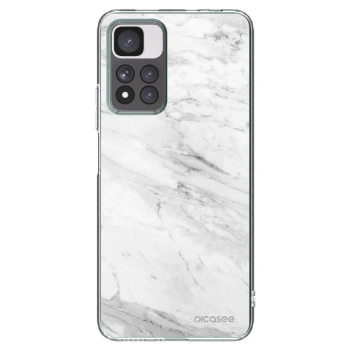 Picasee husă transparentă din silicon pentru Xiaomi Redmi Note 11 Pro+ 5G - White marble
