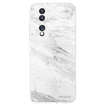 Picasee husă transparentă din silicon pentru Honor 70 - White marble