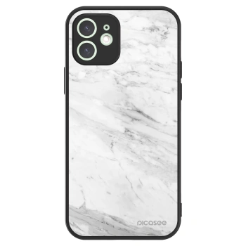Picasee ULTIMATE CASE MagSafe pentru Apple iPhone 12 - White marble