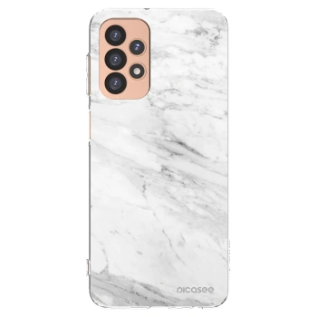 Picasee husă transparentă din silicon pentru Samsung Galaxy A23 A236B 5G - White marble