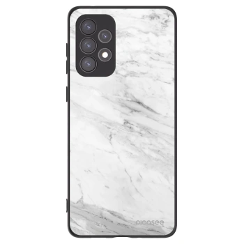 Picasee husă neagră din silicon pentru Samsung Galaxy A73 5G - White marble