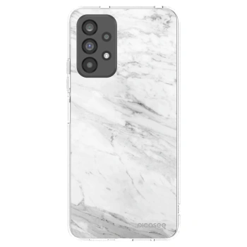 Picasee husă transparentă din silicon pentru Samsung Galaxy A73 5G - White marble