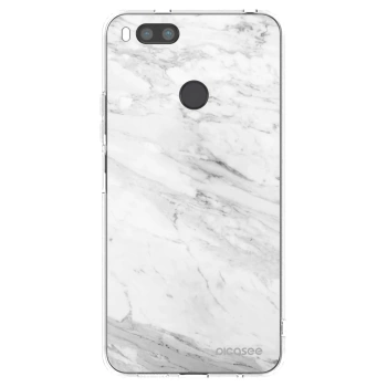 Picasee husă transparentă din silicon pentru Xiaomi Redmi A1 - White marble