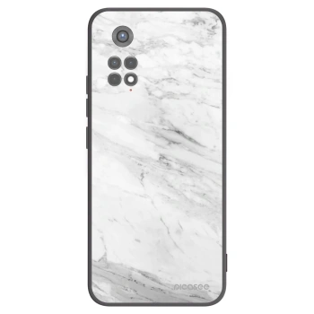 Picasee husă neagră din silicon pentru Xiaomi Redmi Note 11S 5G - White marble