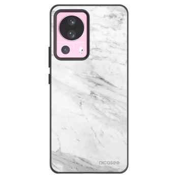 Picasee husă neagră din silicon pentru Xiaomi 13 Lite - White marble