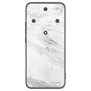 Picasee husă neagră din silicon pentru Honor Magic5 Lite 5G - White marble