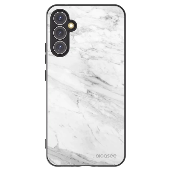 Picasee husă neagră din silicon pentru Samsung Galaxy A34 5G A346B - White marble