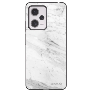 Picasee husă neagră din silicon pentru Xiaomi Redmi Note 12 Pro+ 5G - White marble