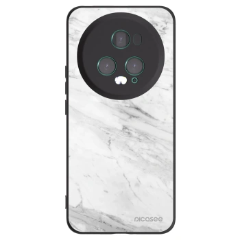 Picasee husă neagră din silicon pentru Honor Magic5 Pro - White marble