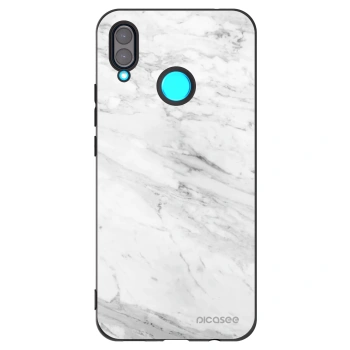 Picasee husă neagră din silicon pentru Huawei Nova 3 - White marble