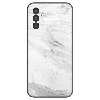 Picasee husă neagră din silicon pentru Samsung Galaxy A04s A047F - White marble